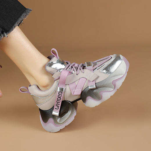 品质好货 | Safiya/索菲娅2023秋冬网红潮流百搭厚底老爹鞋 SF33112745 商品图1