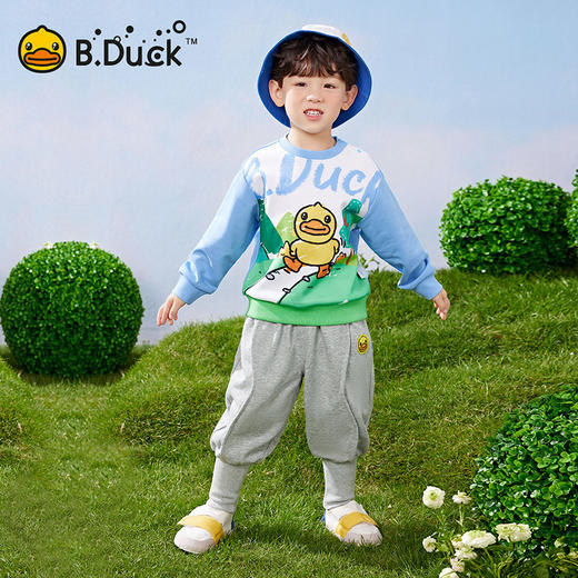 B.DUCK小黄鸭童装春秋针织长裤90-130 BF1563025 商品图3
