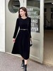 女黑丝绒连衣裙920 商品缩略图2