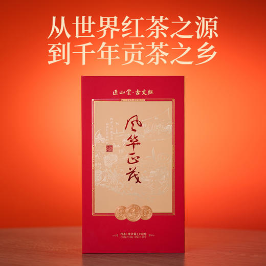 正山堂 风华正茂礼盒装 特级正宗正山小种古丈红组合送礼长辈100g 商品图2