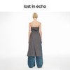 lost in echo2024春季新款设计师品牌不对称修身长开衩抹胸上衣 商品缩略图3