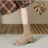 大小码女生32-40马丁靴短靴女绒面长靴女2023秋冬款显瘦长筒袜靴 商品缩略图12