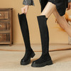 擦色复古过膝长筒靴小个子2023秋冬新款厚底瘦瘦靴弹力长靴女 商品缩略图2