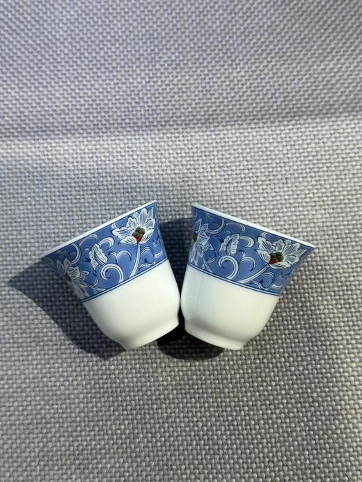 景德镇陶瓷 国瓷红叶 58头蓝锦百合 商品图4