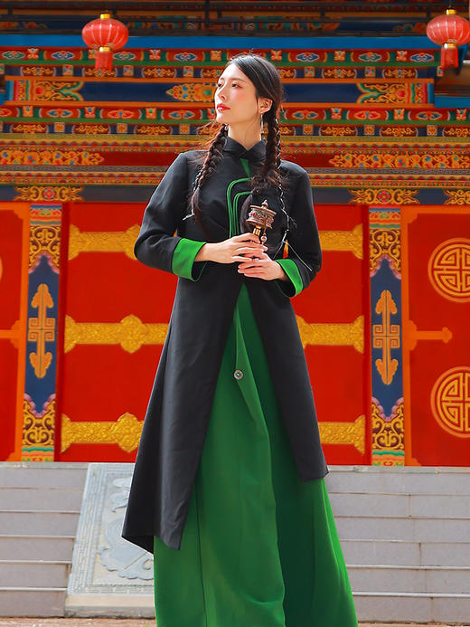 斜月青林不规则套头上衣 | 新中式设计 | 现货加急发 商品图4