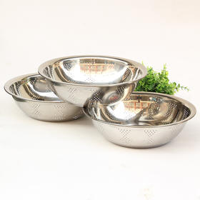 36cm不锈钢米筛 洗米盆水果篮