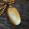 【天然正品】天然黄沁料瑞兽造型和田玉吊坠项链吊坠：56.3*30.5*21.8MM（皆取最大值）项链：64CM  090523NJ18 商品缩略图3