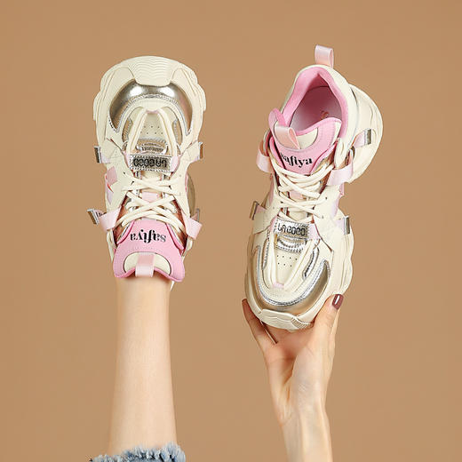 品质好货 | Safiya/索菲娅2023秋冬网红潮流百搭厚底老爹鞋 SF33112745 商品图3