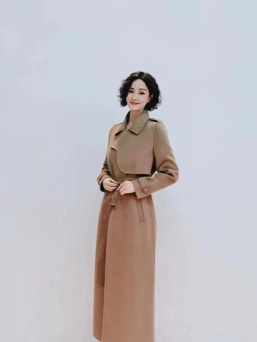 D6074       气质高端时尚修身显瘦双面羊绒大衣外套 商品图2