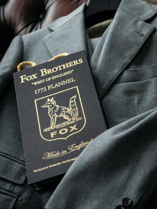 「爱好者直选26款」Fox Brothers 1772 Flannel 90%羔羊毛10%羊绒混织法兰绒全麻衬套装 商品图7