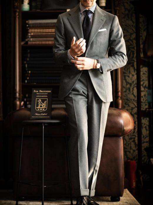 「爱好者直选26款」Fox Brothers 1772 Flannel 90%羔羊毛10%羊绒混织法兰绒全麻衬套装 商品图5