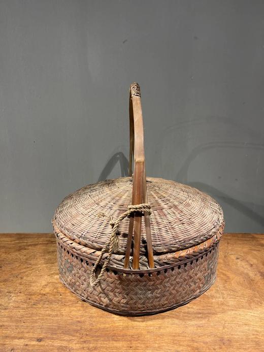 竹编手提圆形大盖篮，顺丰包邮 商品图3