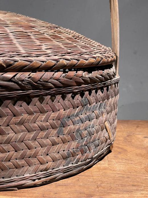 竹编手提圆形大盖篮，顺丰包邮 商品图8