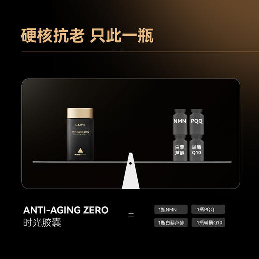 【单月体验装】LAIFE时光胶囊 ANTI-AGING Zero-时光胶囊 NMN18000mg 60粒/瓶/月 商品图4