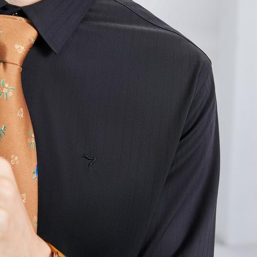 【含莫代尔】柒牌男装长袖衬衫2024春季新款商务正装翻领翻领衬衣	126A70730 商品图2