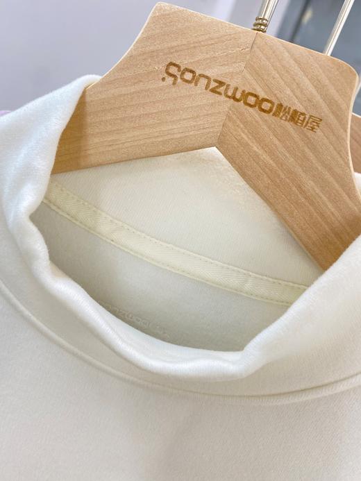 松植屋女款冬季加厚半高领热能润养打底衫内搭冬季新款自发热保暖显瘦百搭长袖上衣 商品图4