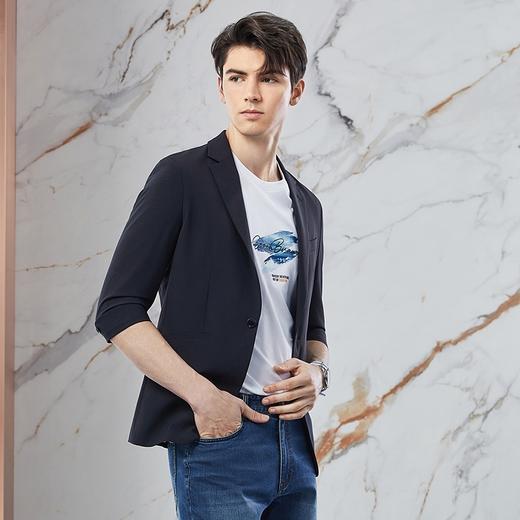 【七分袖】柒牌男装西装男2024春季新款单西商务休闲男士西服外套	126C70790 商品图1