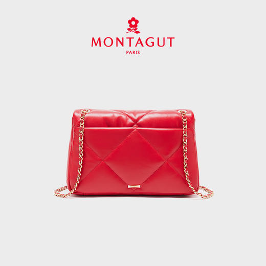 【蛇年中国红礼品系列】2025新款古典中式设计感菱格斜挎包 商品图5