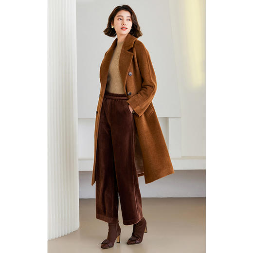 乔万尼羊驼毛羊毛长款大衣高级感ET4A842 商品图3