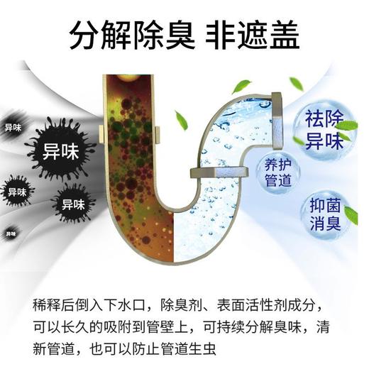 【管道清洁大师】【新款ddoxoo管道清洗剂】管道清洁剂水槽下水管清洁除垢剂chu菌除臭 商品图2