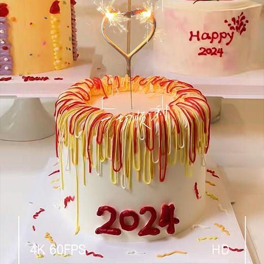 【2024新年蛋糕合集】（多个款式可选）愿新的一年多喜乐，长安宁 商品图1
