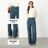【严选】诗凡黎春复古牛仔水洗色直筒阔腿裤SF1250081 商品缩略图2