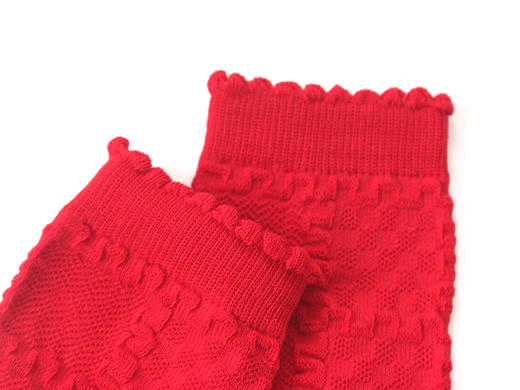 大红立体感短筒女棉袜AU34618 商品图2