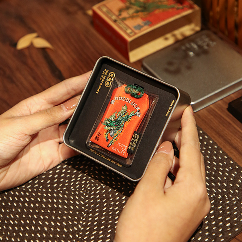 自然造物麒麟好运平安符刺绣御守挂件4款可选寓意生日礼物文创