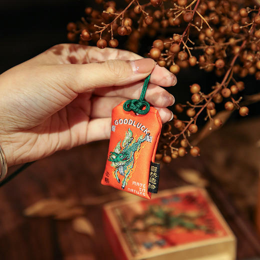 自然造物麒麟好运平安符刺绣御守挂件4款可选寓意生日礼物文创 商品图1