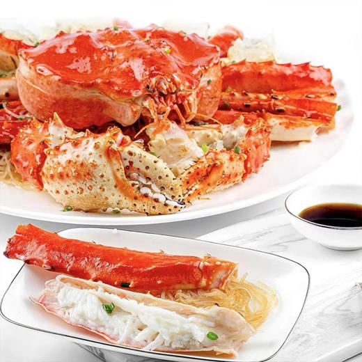 港岛姑娘 深海帝王蟹 个肥体大 肉鲜味美 一蟹多吃活冻 商品图4