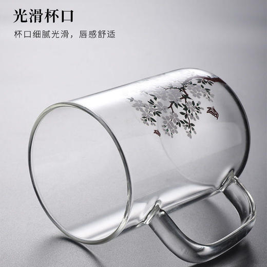 创意变色玻璃水杯家用个性潮流耐热泡茶杯带盖茶水分离办公茶杯子 商品图7