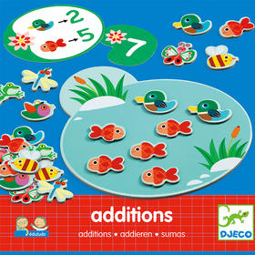 djeco池塘学数数幼儿玩具3-4岁宝宝启蒙学前儿童早教教具益智游戏