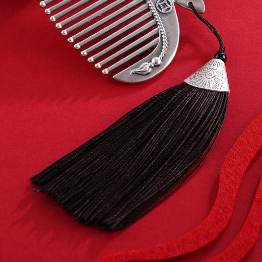 子佩集S999银【代代有福】梳子【BX0460822】2312 商品图3