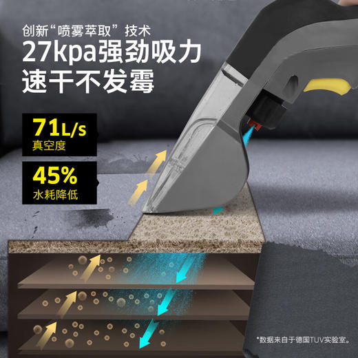 KARCHER德国卡赫 布艺沙发清洗机大吸力喷抽吸一体机地毯清洗机窗帘汽车座椅家用商用 原装进口puzzi8/1 商品图2
