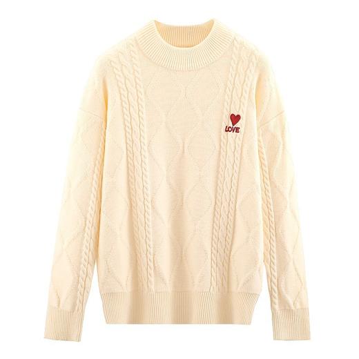 网红亲子装红色毛衣一家三口四口童装情侣装红色过年装喜庆家庭装_HLY 商品图3