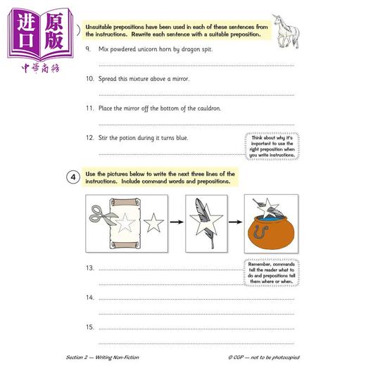 【中商原版】英国CGP KS2 English Writing Targeted Question Book - Year 3 商品图3