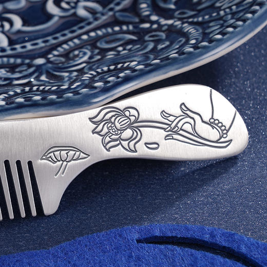 子佩集S999银【神莲仙华】梳子【YH06402003-4】2312 商品图5