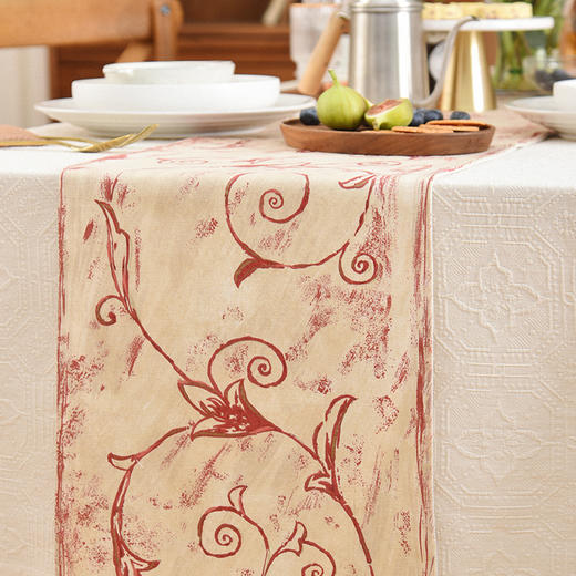 欧式藤蔓系列桌旗轻奢高端田园复古茶几桌旗 商品图1