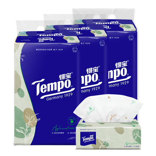 【FL满减专区】Tempo得宝 抽纸4层90抽12包 软抽面巾纸（苹果木味/杉青果木味）（新旧包装随机发）FL 商品图7