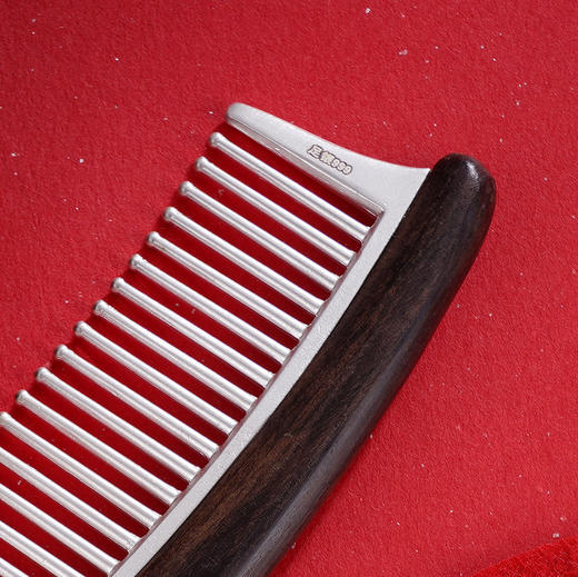 子佩集S999银黑檀羽毛梳子【YJSZ002】2312 商品图2