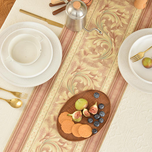 复古藤蔓桌旗轻奢高端田园复古茶几桌旗 商品图2