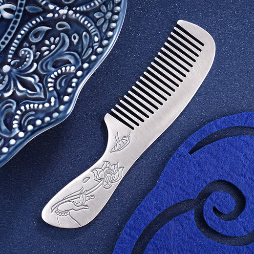 子佩集S999银【神莲仙华】梳子【YH06402003-4】2312 商品图7