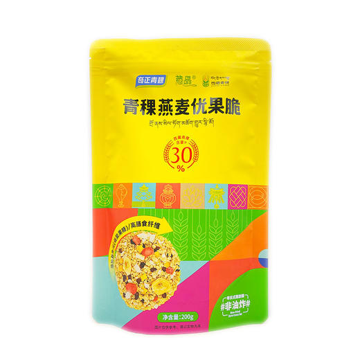 奇正青稞燕麦优果脆200g【30%青稞含量】 四川成都包邮发货 商品图4