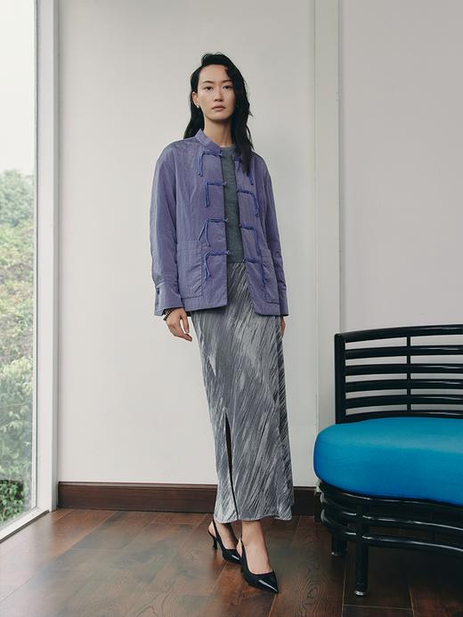 雅致月季提花 冠乐绉重工织造轻薄外套FO483323D 商品图1