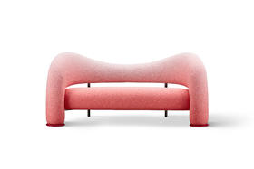 Jall 渐变沙发，浪漫的粉色玩味空间