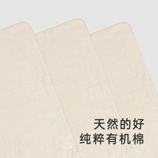 【商场同款】英氏婴幼儿手帕纯棉小方巾3条装双层手帕30*30CM 商品图1