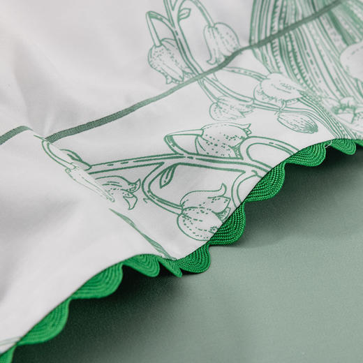 多喜爱 60S贡缎长绒棉清新花卉三/四件套 山谷风铃/聆听幸福 商品图4