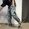 徐太浪美式复古高街水洗牛仔裤男hiphop痞帅做旧裤子宽松直筒长裤 商品缩略图2