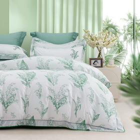 多喜爱 60S贡缎长绒棉清新花卉三/四件套 山谷风铃/聆听幸福cs/fx