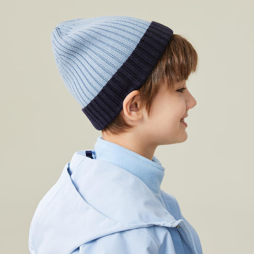 【翻边双色针织帽】男女同款 ❗英氏YeeHoO品牌秋冬帽子系列 商品图8